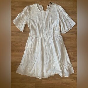 Vero Moda White Eyelet Bell Sleeve Sundress- Brand new without tag